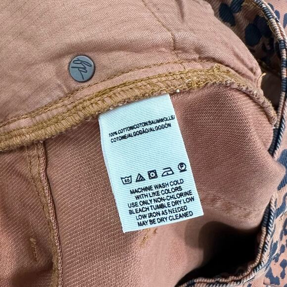 Free People Zip It Up Leopard Print Mini Skirt Size 31 - Picture 6 of 7